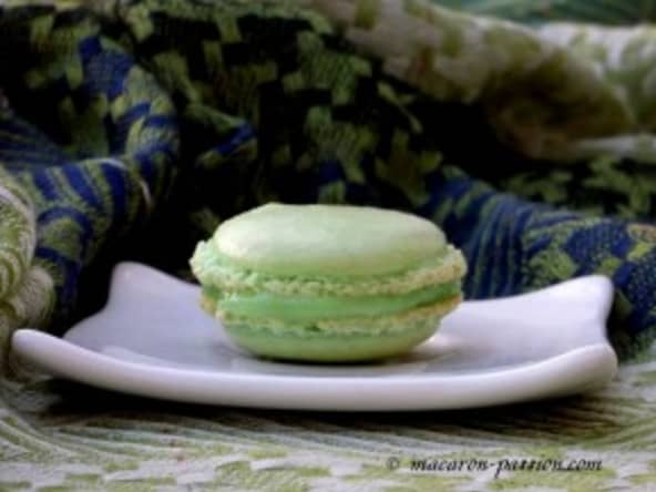 Macaron chocolat blanc et verveine citronnée