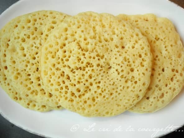 Crêpes marocaines mille trous Baghir