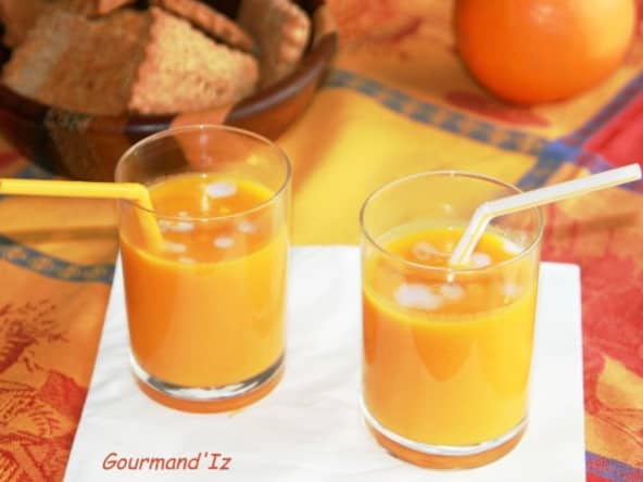 Velouté de carottes, coco orange gingembre