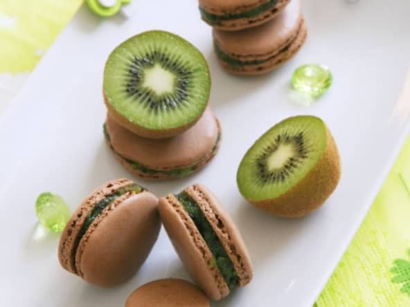 Macarons Impression kiwi