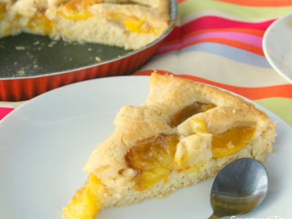 Gâteau vanillé aux reines-claudes