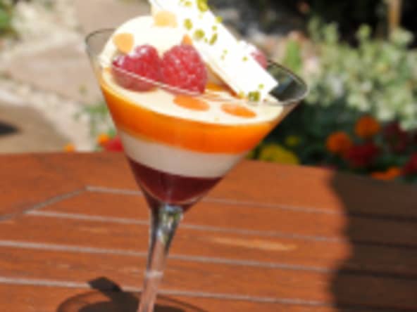 Les Premiers Abricots du Valais façon "Pêche Melba"