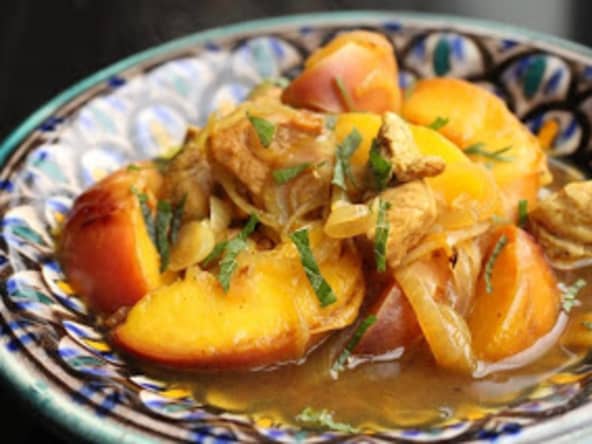 Khoresh iranien aux pêches