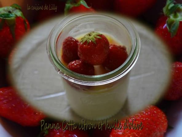 Panna cotta citron et huile d'olive