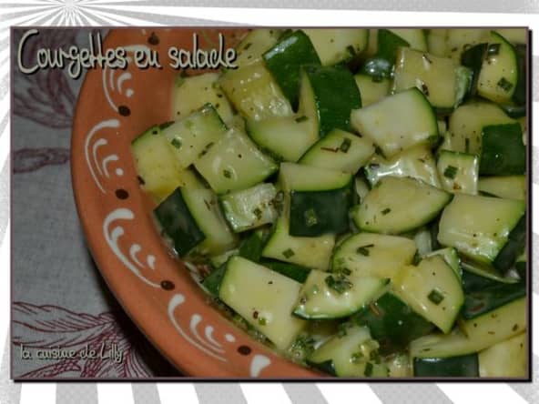 Courgettes en salade