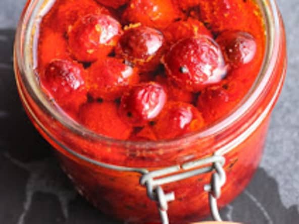 Pickle de cerises aigres à l'indienne