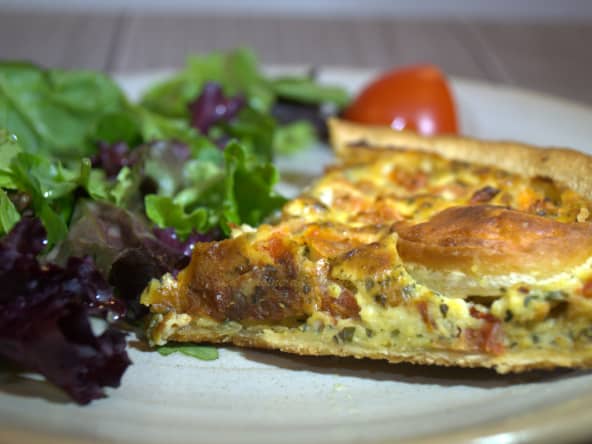 Tarte au chèvre et tomates