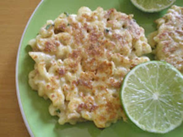 Galettes de coquillettes au thon