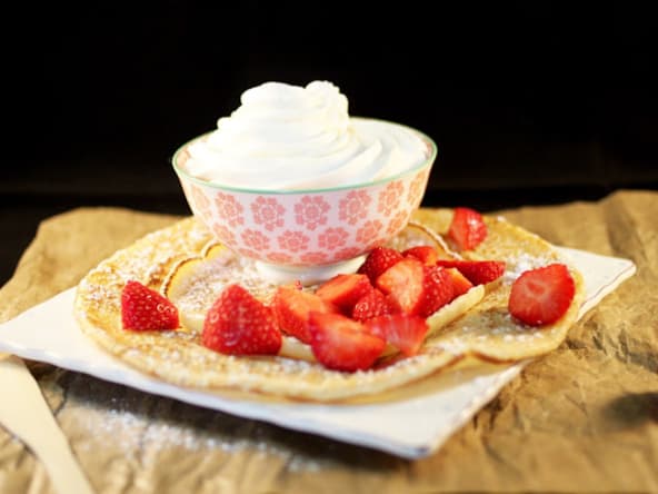 Pancake Hollandais Fraises et Chantilly