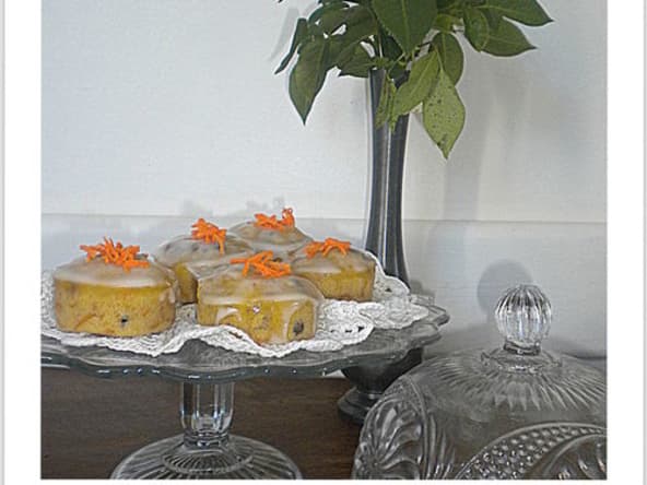 Blondie carrot cakes au cuit-vapeur