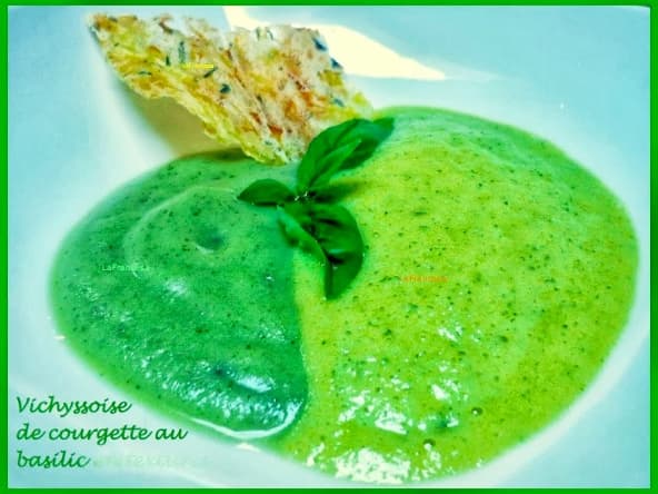 Vichyssoise de courgette au basilic
