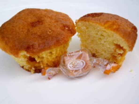 Muffins aux bonbons caramels