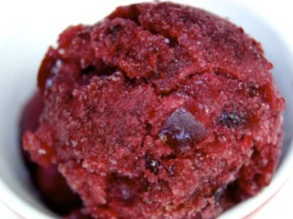 Sorbet à la cerise griotte
