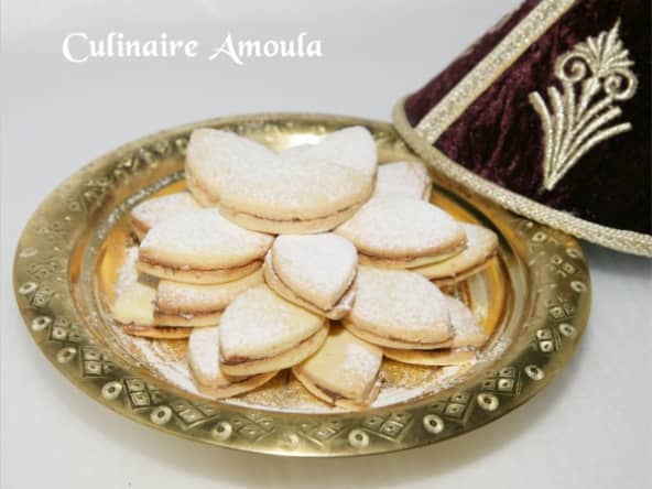 Sablé à la noix de coco fourré au nutella