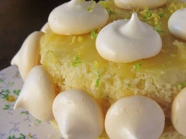 Layer cakes individuels au citron vert et jaune