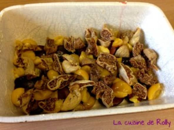 Crumble figolu, mirabelle, quetsche et figue