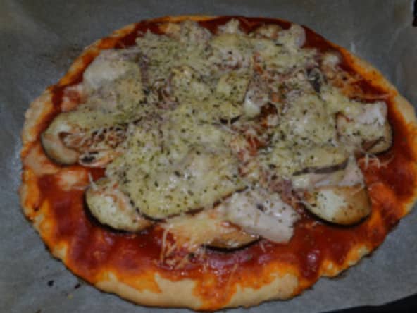 Pizza légumes et poulet