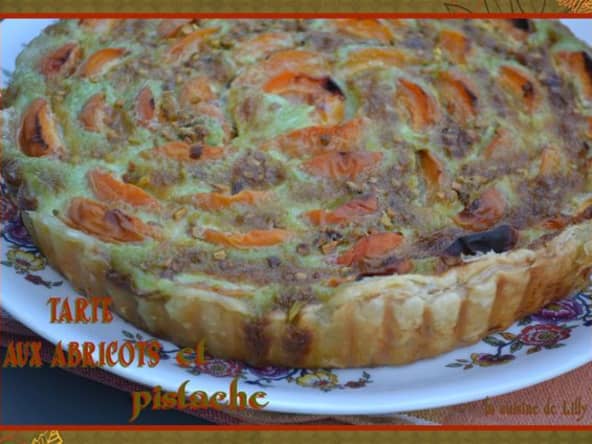 Tarte aux abricots et pistache