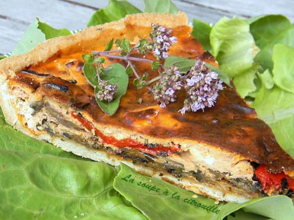 Tarte estivale aux légumes grillés