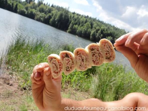 Wraps alsaciens en brochettes