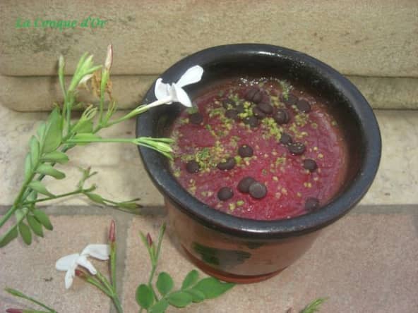 La gelée glacée de pastèque