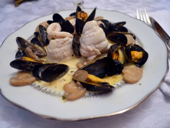 Sole à l'amirale d'après une recette d'Edouard Nignon