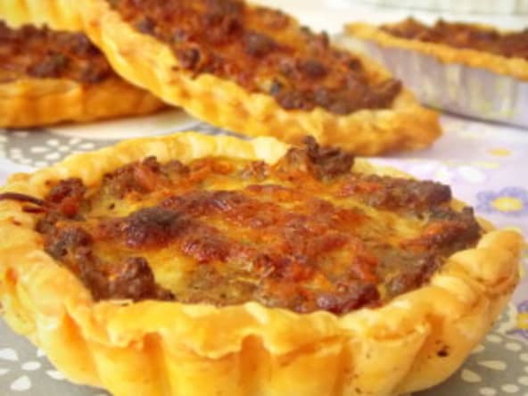 Mini quiches à la viande hachée