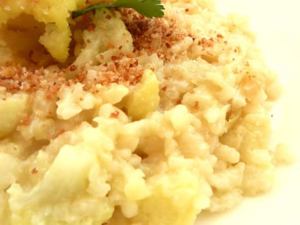 Risotto au chou-fleur et pangritata