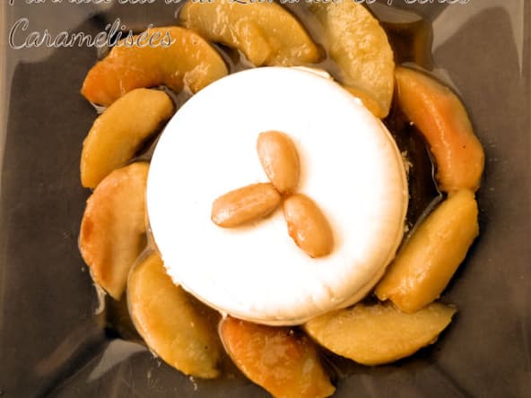 Pannacotta à la Lavande et Pêches Rôties