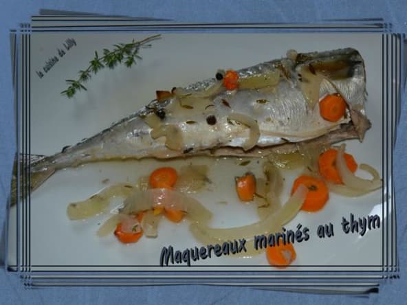 Maquereaux marinés au thym