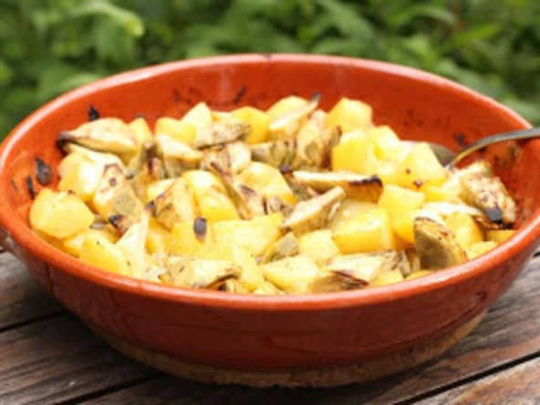 Artichauts au four à la grecque