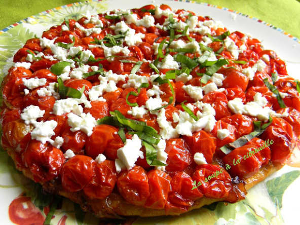 Tarte aux tomates cerises et féta