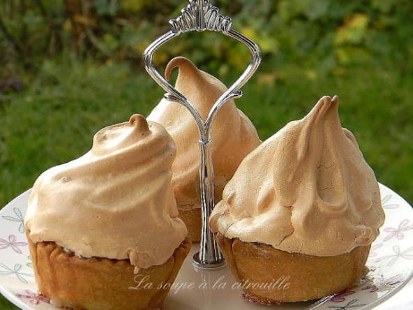 Tartelettes meringuées figues et poires