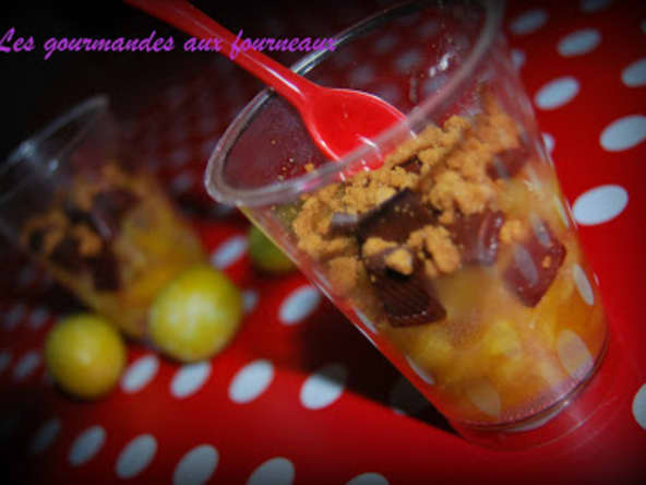 Délice de Lorraine au chocolat et ses éclat de spéculoos