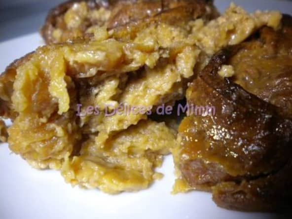 Pudding de croissants rassis au caramel