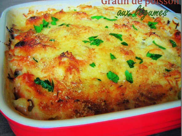 Gratin de poisson a la sauce bechamel