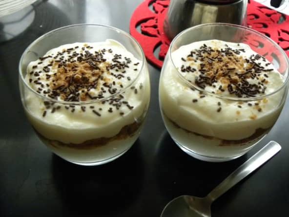 Mousse aux petits suisses et speculoos en verrines