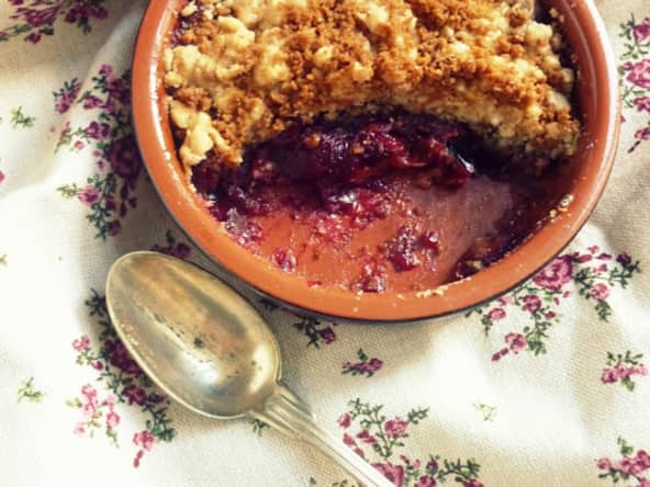 Crumble aux Prunes et aux Spéculoos