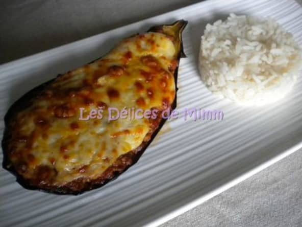 Aubergines farcies façon moussaka