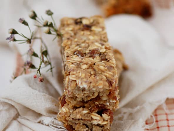 Barres de céréales aux raisins et bananes