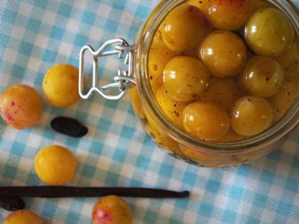 Les mirabelles au sirop d'épices ne conserve