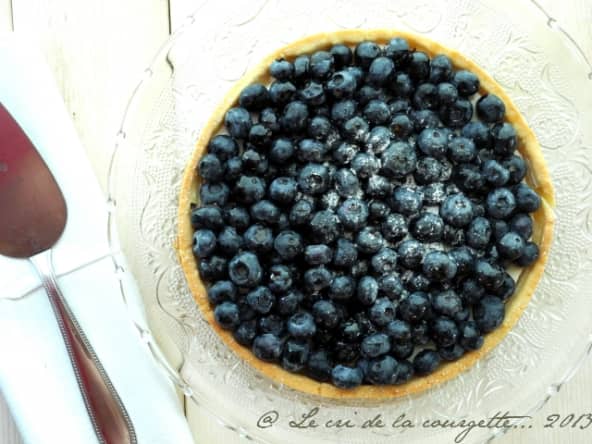 Tarte mousseuse citron et myrtilles