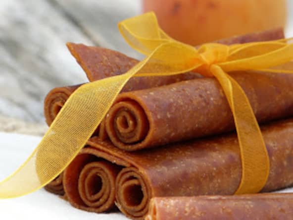 Rubans ou cuir d'abricots