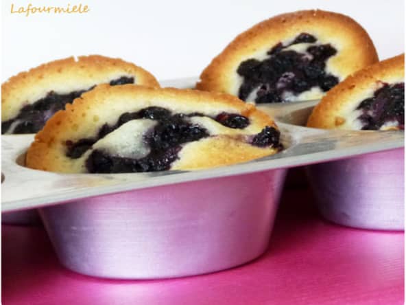 Financiers à la myrtille