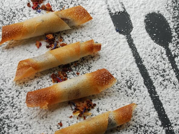 Cigarettes au Chocolat et aux Amandes