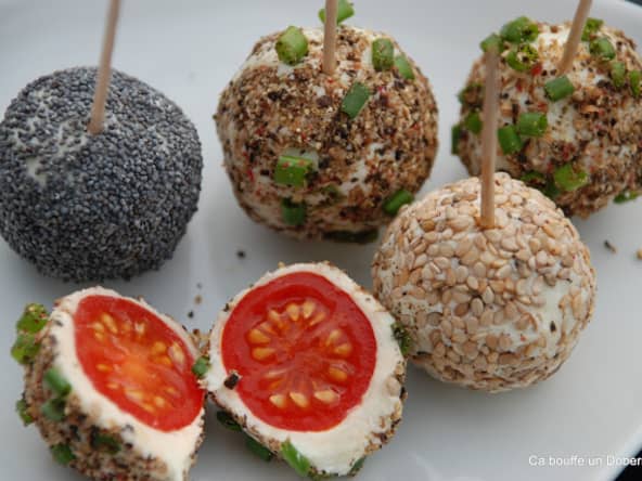 Boulettes de Tomates Cerises au Chèvre