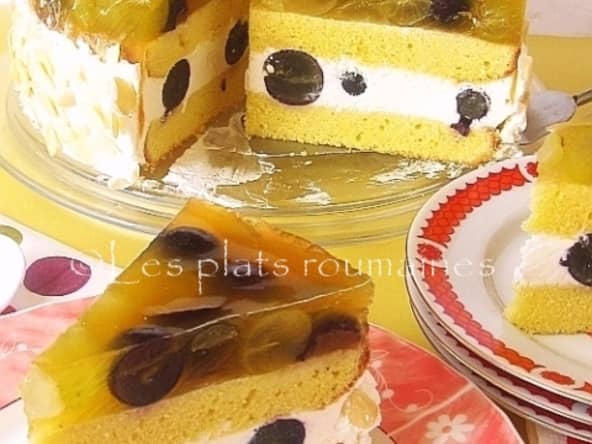 Gâteau à la gelée de raisins