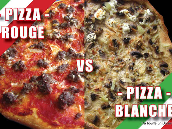 Pizza Rouge et Pizza Blanche