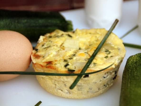Frittata trio de courgettes