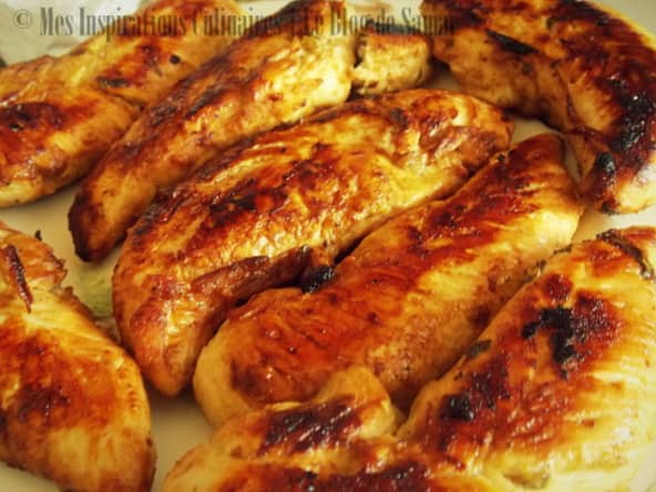 Aiguillettes de poulet marine au citron vert